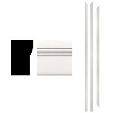 Frontline 180 1 1 4 In X 2 In X 83 1 2 In Primed Composite Patio Brickmould Kit 3 Piece Ulpabmf606801 The Home Depot Flat Panel Doors Wood Door Frame Door Installation