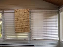 You can mount your blinds to the trim as long as it is flat and meets the minimum requirements for an outside mount. Outside Or Inside Mount For Bamboo Woven Shades In Sunroom