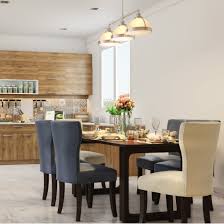 A Sophisticated Dining Room With Three Set Pendant Lights Dining Home Decor Room
