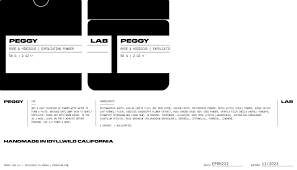 PATRICK PHEGLEY, CREATIVE — PEGGY LAB