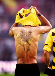Pierre Emerick Aubameyang S Eagle Africa Tattoo Football Soccer Football Club Pierre Emerick Aubameyang