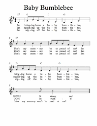 Free Lead Sheet Baby Bumblebee Elementary Music Lessons Kindergarten Music Music For Kids