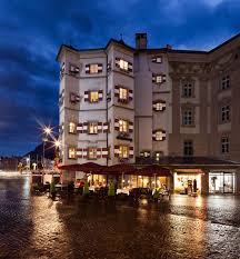 Romantic Restaurant Ottoburg In A Medieval Tower House At The Entrance To The Old Town Of Innsbruck
