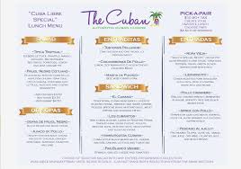 Then of course, in keeping with our cuban theme, we served mojitos. Menus The Cuban