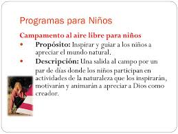 Juegos infantiles al aire libre. Programas Especiales Para Ninos Ppt Video Online Descargar