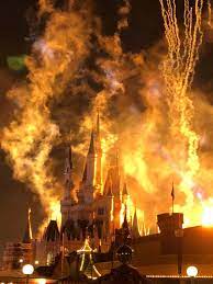 Walt disney lived to see disneyland and disneyland only. Burning Cinderella Castle In Tokyo Disneyland Evilbuildings