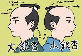 Commonly depicted on samurai, and still used by sumo wrestlers. Which One Is The Most Handsome Four Chonmage To Choose