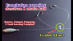 Descargue el archivo mp3 rangkaian pancing dasaran 3 mata kail jufri ktl a una calidad de audio de 320 kbps. Cara Membuat Rangkaian Pancing 2 Mata Kail Paling Ampuh Double T Knot Youtube