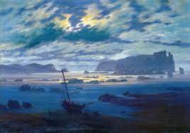 From wikimedia commons, the free media repository. Friedrich Nordic Sea In Moonlight Art Print Canvas On Stretcher Glass Print