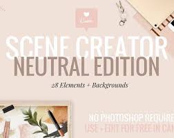 Neutral Gold Product Mockups Scene Creator Canva