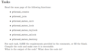 Pthread_mutex_lock, pthread_mutex_trylock, or pthread_mutex_unlock subroutine. Solved Asks Read The Man Page Of The Following Functions Chegg Com