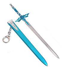 Amazon.com: Longhe Games Metal SAO Alicization Eugeo Kirito Blue Roses Sword  Weapon Model Action Figure Arts Toys Collection Keychain Gift : Toys & Games