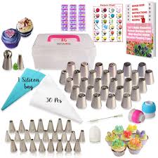 Details About 50 Pcs Russian Piping Tips Set With Storage Case 21 Numbered Easy To Use Icing