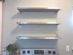 Check spelling or type a new query. Stainless Steel Shelving From Ikea Decoist Stainless Steel Kitchen Shelves Kitchen Wall Shelves Stainless Steel Shelving