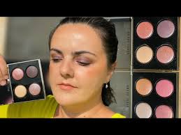 Bobbi Brown Luxe Eye Shadow Quad Milky Way &Star-Crossed eyeshadow  palettes/makeup look and swatches