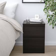 Kullen 2 Drawer Chest Black Brown 13 3 4x19 1 4 Ikea Ikea Nightstand Tan Bedroom Ikea
