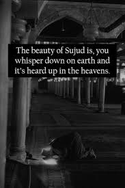 سُجود‎, sʊˈdʒuːd), or sajdah (سجدة, pronounced ˈsadʒda(tu)), is the act of low bowing or prostration to god towards the qiblah (direction of the kaaba at mecca). Pin On Halal Quotes