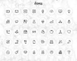 Black And White Icons For Instagram Bio Bundle Of 105 Instagram Story Highlights Icons Ready To Use Etsy Instagram White Instagram Highlight Icons Instagram Icons