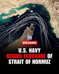 BREAKING: U.S. Navy begins blockade of Iranian ports in the Strait of Hormuz,  as of 10am ET.