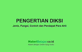 Contoh kata hipernim dalam kalimat bahasa indonesia. Diksi Jenis Contoh Fungsi Dan Pendapat Para Ahli