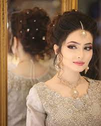 Pin By Rida Javed On Bridal S Pakistani Bridal Makeup Bridal Hairstyle Indian Wedding Bridal Hair Updo