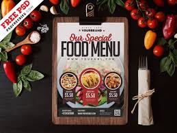 Restaurant Food Menu Card Design Psd Menu Card Design Restaurant Menu Card Food Menu