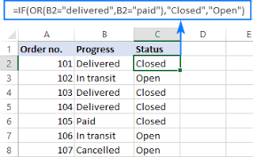 Excel If Or Statement With Formula Examples