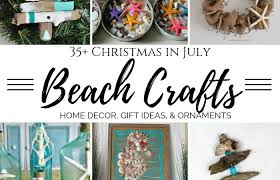 You can then use the shells to make a windchime or to decorate a frame. 35 Christmas In July Beach Crafts Seashells Sea Glass More My Pinterventures