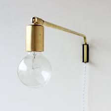 Onefortythree I Might Have Already Pinned This One But Great Handmade Affordable Lights And Other Stuff Brass Lamp Swing Arm Wall Lamps Light