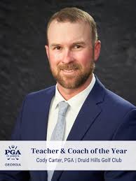This year's Teacher & Coach of the Year goes to… 👉 Cody Carter, PGA👏🏼📋  Druid Hills Golf Club A standout season of coaching, development, and  leadership in player improvement. Congratulations Cody!!