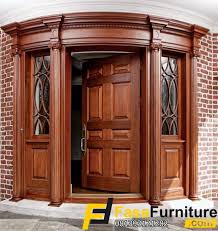 Ukuran pintu 2 x ( 70 x 240 ) cm. Model Pintu Kupu Tarung Lengkung Kayu Jati Fasa Furniture Jepara Fasa Furniture Jepara
