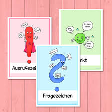 Noch Ein Aushang Der Mir In Meinem Klassenzimmer Noch Gefehlt Hatte Die Satzzeichen Bzw Satzarten Im Paket Sind Grundschule Interpunktion Grundschulbildung
