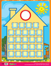 13 Reward Charts House School Shaped Reward Poster Chart