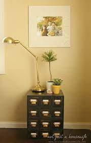 Not wanting to give up on these little moppe drawers, i took just one set of four and turned them into a mini vintage card catalog. How To Build A Card Catalog Stacy Risenmay