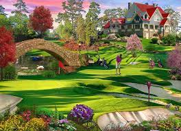 Browse a gerat selection of 252 or 500 piece jigsaw puzzles. Vermont Christmas Company Golfer S Paradise Jigsaw Puzzle 1000 Piece Toys Games Amazon Com