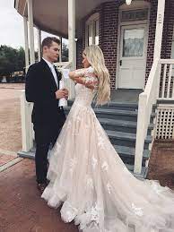 Pin By Naomi Harper On Wedding Long Sleeve Bridal Gown Tulle Wedding Dress Dream Wedding Dresses