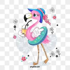 Summer Vacation Flamingo Hand Painted Fresh Flowers Tropical Png Transparent Clipart Image And Psd File For Free Download In 2020 Hand Painted Flamingo Vector Summer Illustration