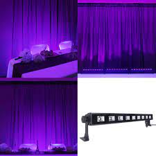 9 Led Adjustable Black Light 27w Led Uv Bar Purple Wall Washer Lights Bar Lighting Purple Walls Bright Led Lights