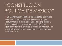 Constitución política de los estados unidos mexicanos. Constitucion Politica De Mexico
