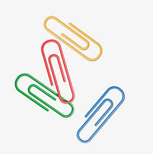 الكرتون رسمت باليد أربعة مقاطع الورق الملون Paint Vector Cartoon Paper Paper Clip