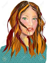 However blue eyes, still require the recessive gene present so as to pass it on to an offspring. Illustration Of High School Looking Girl With Light Brown Hair Royalty Free Cliparts Vectors And Stock Illustration Image 3112598