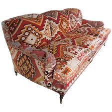 George Smith Standard English Roll Arm Sofa In Kilim 1stdibs Com English Roll Arm Sofa Rolled Arms Velvet Sofa Living Room