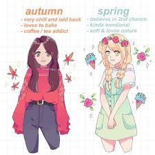 Which Season Are You Tag Someone Felt Inspired By The Tagyourself Meme Going Around Lately And Wanted To Cute Art Styles Cute Art Art Inspiration Drawing