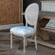 French provincial dining set before and after. French Blue Bouquet Cane Back Dining Chair