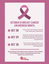 Keeping up to date on the treatment options available to you is key to keeping up the fight against the disease. Gainesville Breast Cancer Awareness Events City College