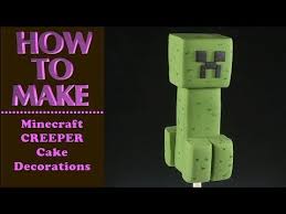 How To Make A Creeper From Minecraft Cake Decoration With Caketastic Cakes Instructions Youtube Minecraft Cake Creeper Cake Minecraft Birthday Cake