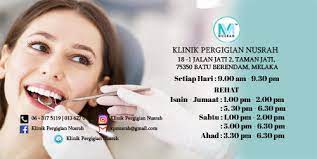 Klinik gigi dentes memberi layanan lengkap untuk kesehatan gigi dan mulut keluarga indonesia. Klinik Gigi Nusrah Malaysia Reviews Facebook