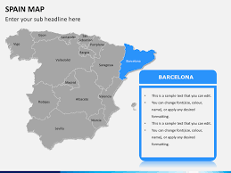 Map location, cities, capital, total area, full size map. Spain Map Powerpoint Sketchbubble