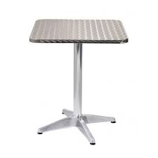 The under shelf of this filler table is also made from 18 gauge stainless steel. Complete Stainless Steel Outdoor Tables With 1 Piece Molded Top Bistro Tables Bases