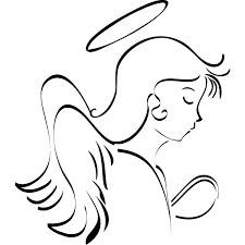 Baby Angel Clipart Black And White Angel Line Drawing Clipart Best Halo Drawings Drawings Line Drawing